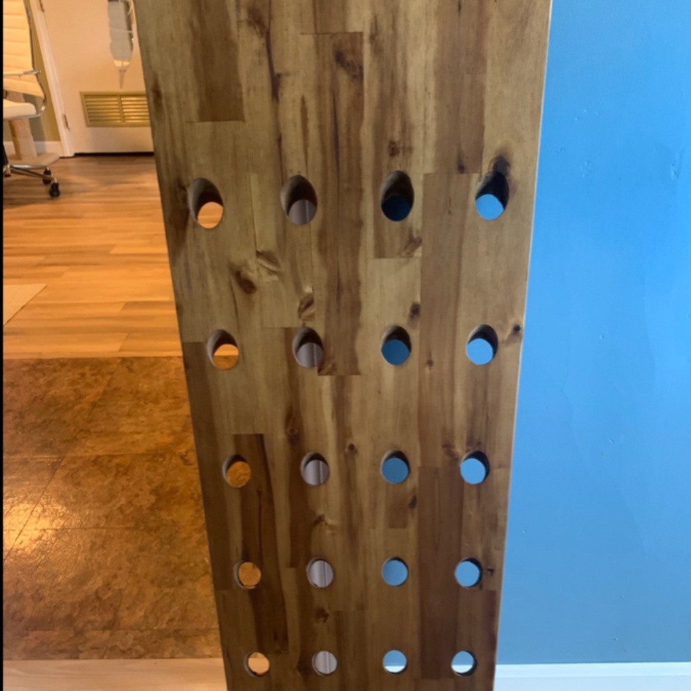 Hanging, Solid Wood Wine Rack (SOLD)